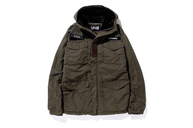 Stussy x Schott NYC 2012 秋冬聯名 Waxed M65 Jacket