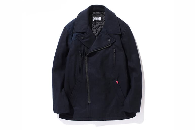 Stussy x Schott NYC 2012 冬季 Military Pea Coat 外套