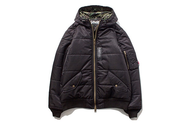 Stussy x Schott NYC 2012 秋冬 MA-1 Puffy Jacket