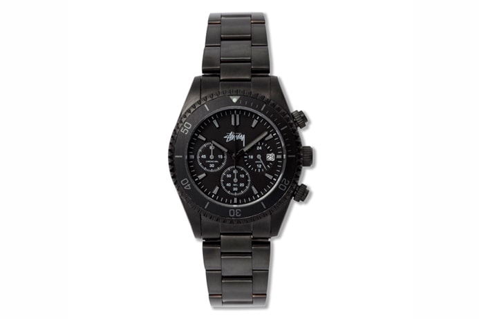 Stussy ZOZO CHAPT 5周年紀念 Chronometer “CREWSADER” 黑色別注錶款
