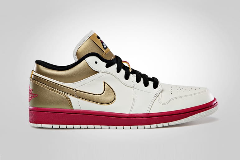 Air Jordan 1 Low Sport Fuschia Metallic Gold 配色