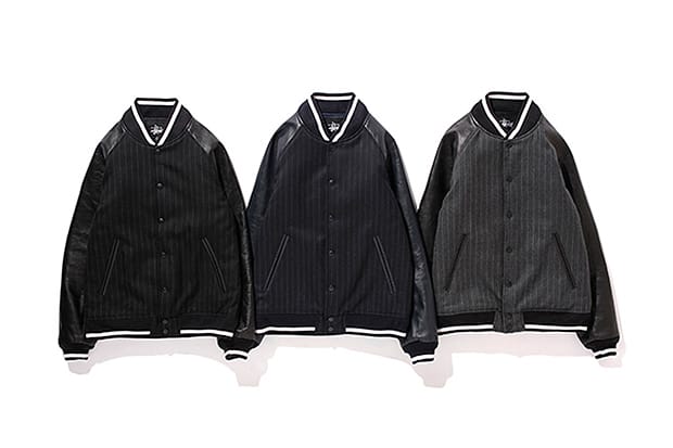 fragment design x Stussy 推出聯名別注 Varsity Jacket 