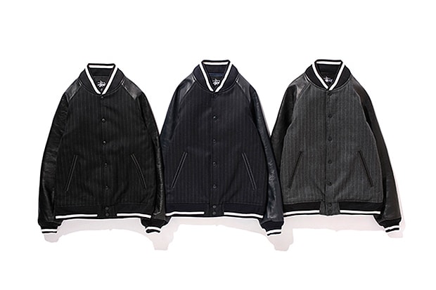 fragment design x Stussy 推出聯名別注 Varsity Jacket