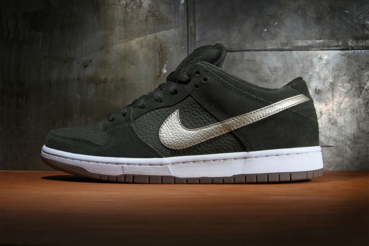 Nike 2012 冬季 SB Dunk Low Pro Sequoia/Metallic Zinc 鞋款