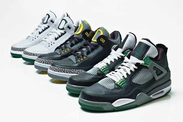 Oregon Ducks x Air Jordan III &amp; IV 別注鞋款