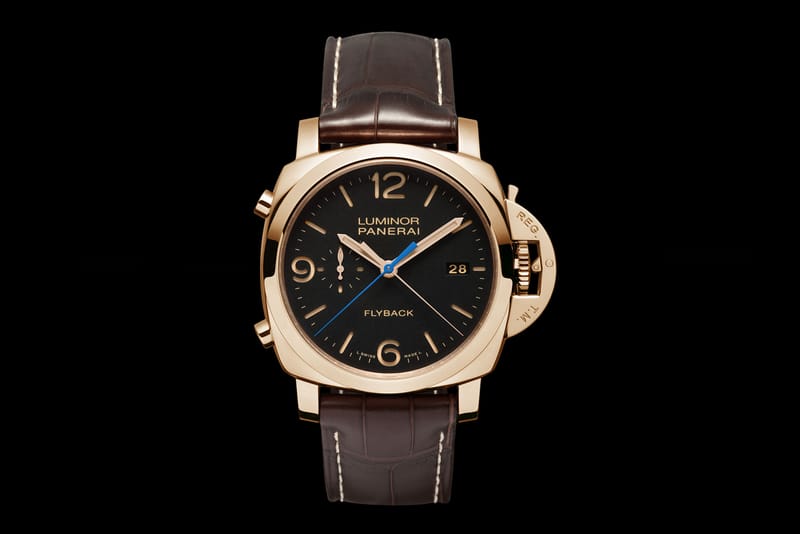 2013 Panerai PAM 525 Luminor Flyback Chrono Oro Rosso 錶款
