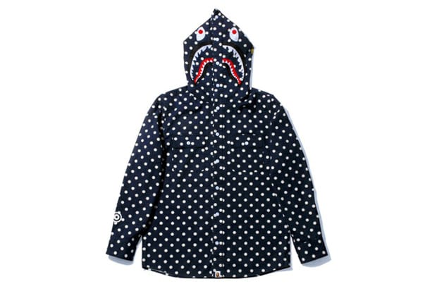 A Bathing Ape 2013 春季 Shark Dot Shirt Hoodie 連帽外套