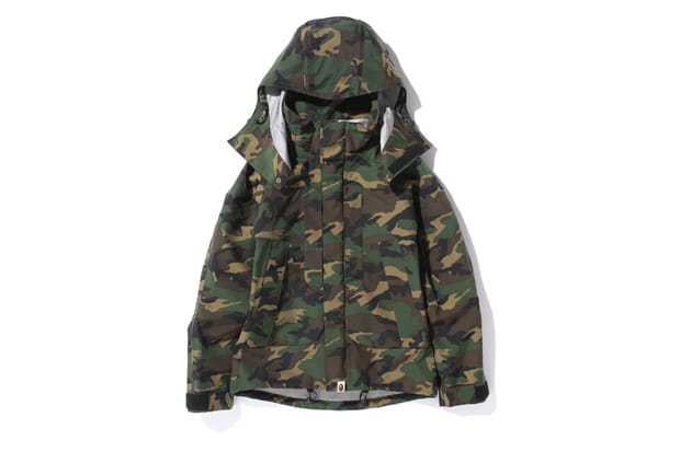 A Bathing Ape 2013 春季 WOODLAND CAMO GORE-TEX SHORT SNOWBOARD JACKET 機能外套
