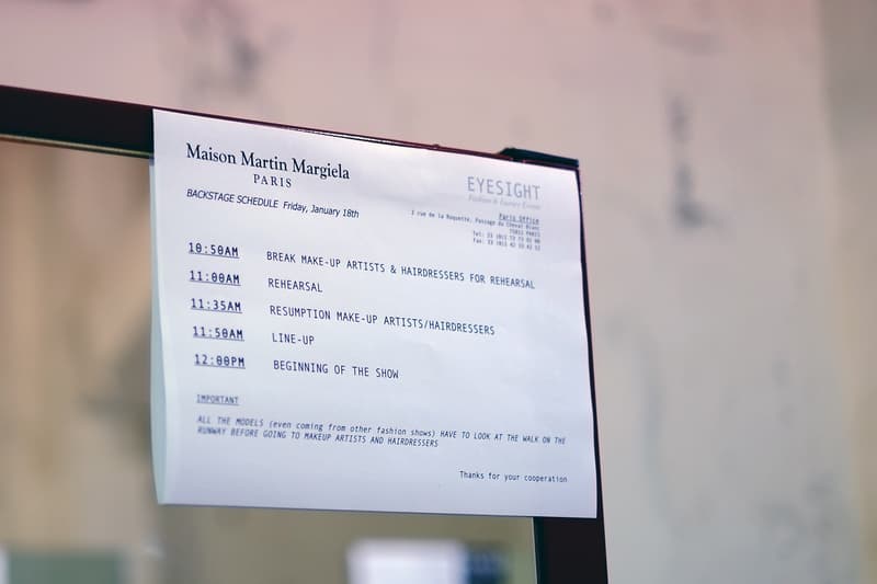 Maison Martin Margiela 2013 秋冬系列發表會後台一覽