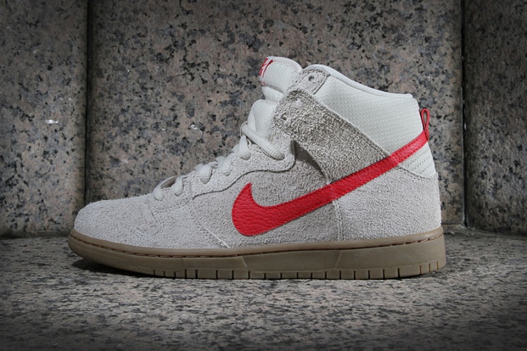 Nike SB 2013 年春季 Dunk High Pro “Birch/Hyper Red” 新配色