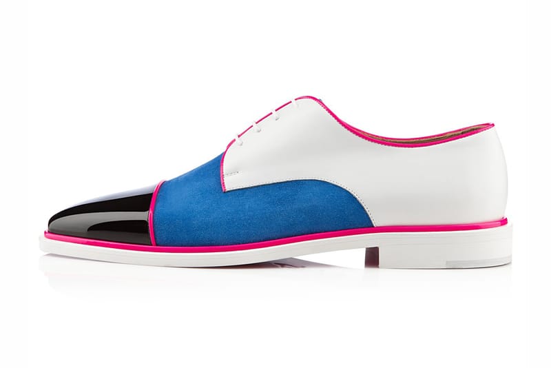 Christian Louboutin 2013 年春季 Bruno Orlato Flat Black Blue Saphir Patent Leather
