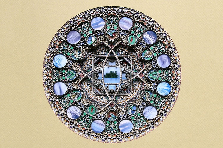Eric Standley 發佈鐳射紙雕玫瑰窗作品