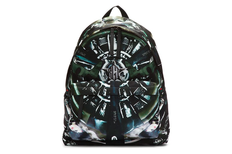 Givenchy Black Leather Trimmed Airplane Print Backpack 背包