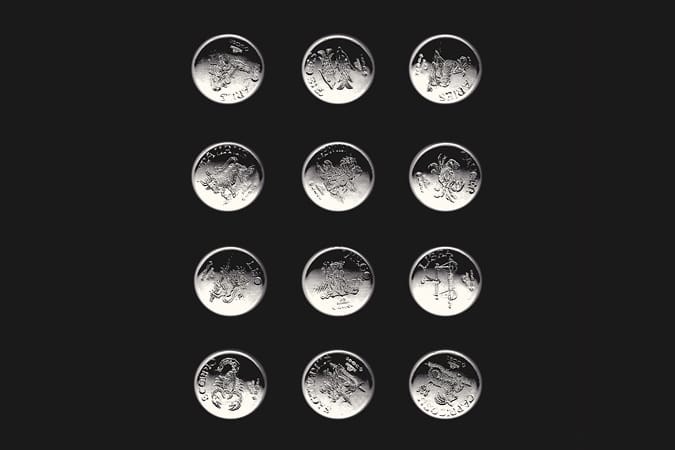 BUNNEY 十二星相概念主題手刻別針系列