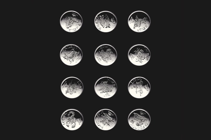 BUNNEY 十二星相概念主題手刻別針系列