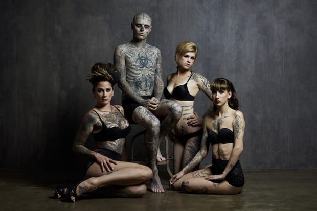 Rick Genest 擔任 Rebel Ink Magazine 三月號封面人物 (NSFW)
