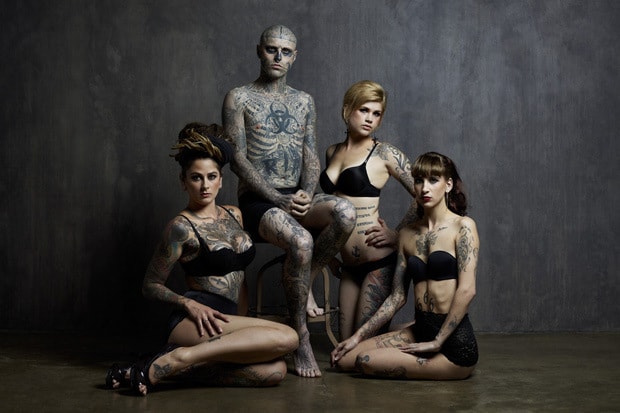 Rick Genest 擔任 Rebel Ink Magazine 三月號封面人物 (NSFW)