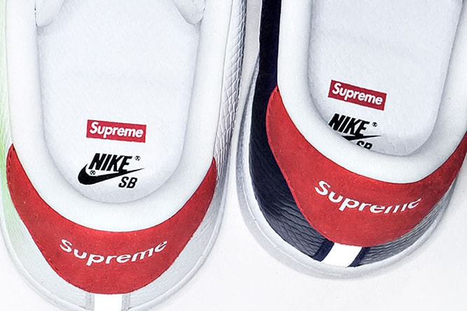 Supreme x Nike SB Tennis Classic 聯名別注鞋履預覽