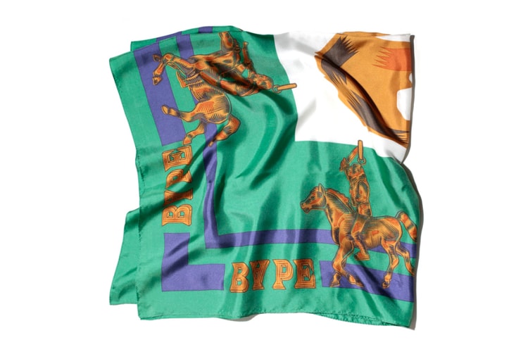 A Bathing Ape 2013 春夏 Golden Life Stole 復古印花絲巾