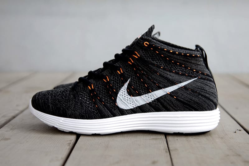 Nike Lunar Flyknit Chukka Midnight Fog/Black-Total Orange 鞋款