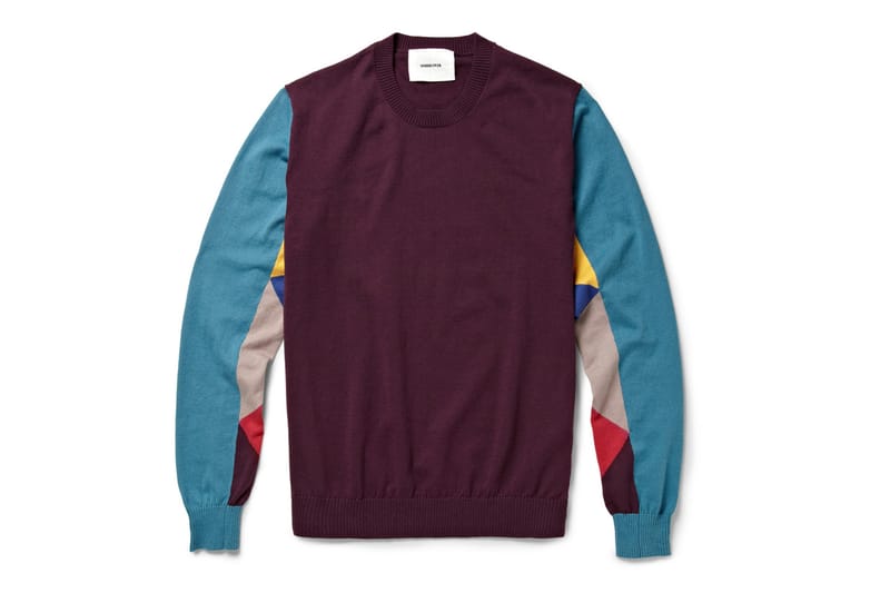 UNDERCOVER 2013 春夏 Panelled Cotton-Jersey Sweater 撞色針織衫