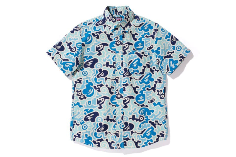 A Bathing Ape 2013 春夏 HIEROGLYPH CAMO S/S BD SHIRT 短袖迷彩襯衫