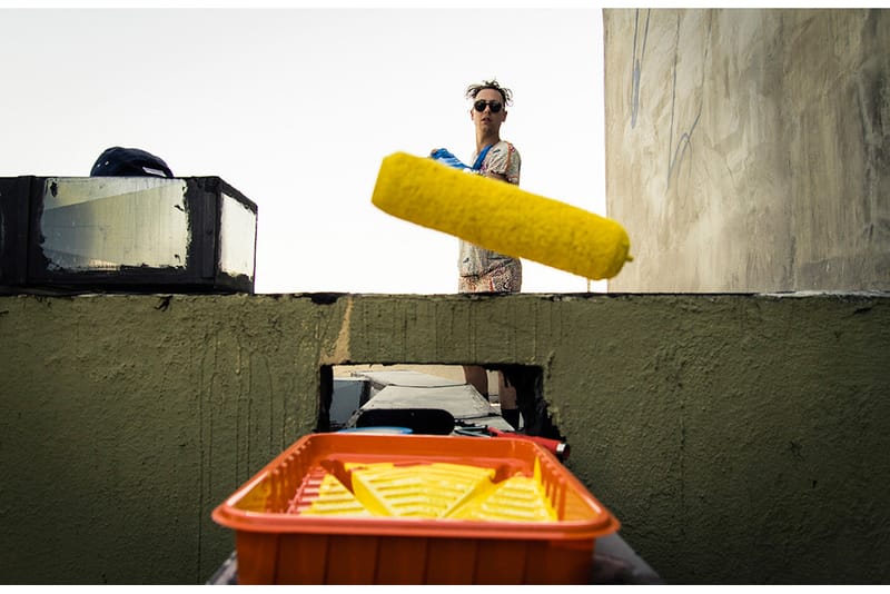 Anthony Lister 在洛杉磯西區 theAudience 繪製最新作品