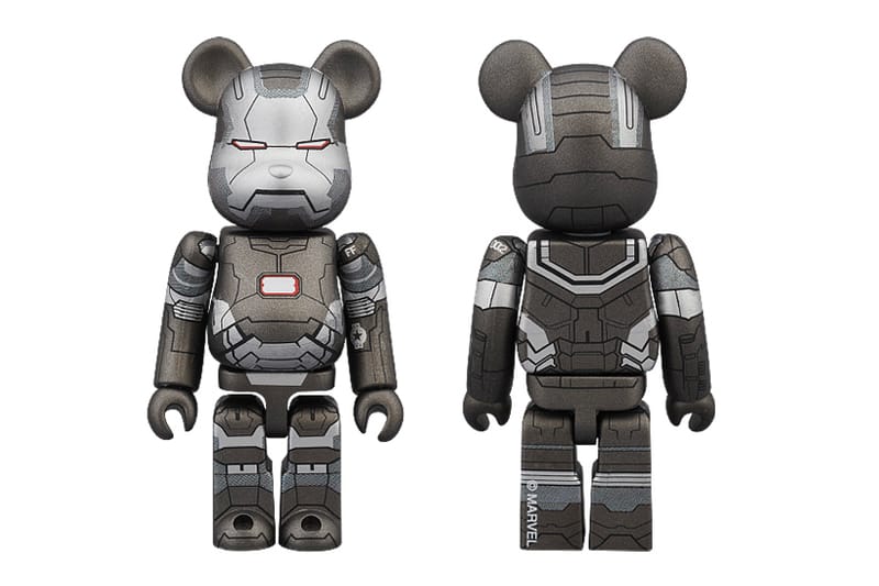 Iron Man 3 x Medicom Toy “War Machine” 100% & 400% Bearbricks 聯名玩偶