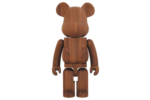 Karimoku x Medicom Toy Walnut 1000% Bearbrick 胡桃木製聯名玩偶