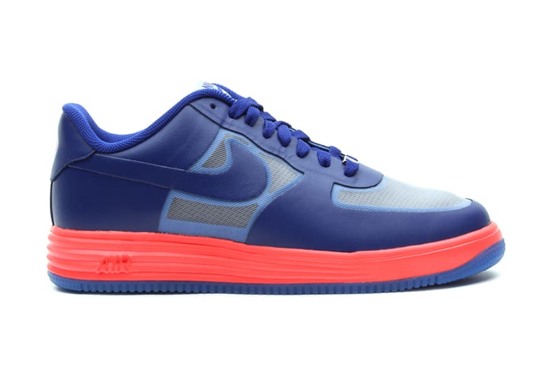 Nike Lunar Force 1 Fuse Wolf Grey/Deep Royal Blue 配色