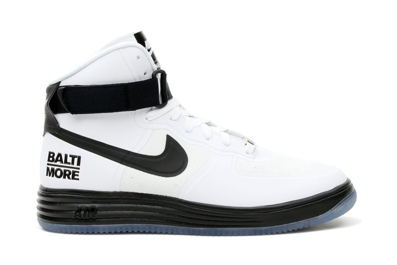 Nike Air & Lunar Force 1 Hi “Baltimore” 系列鞋款