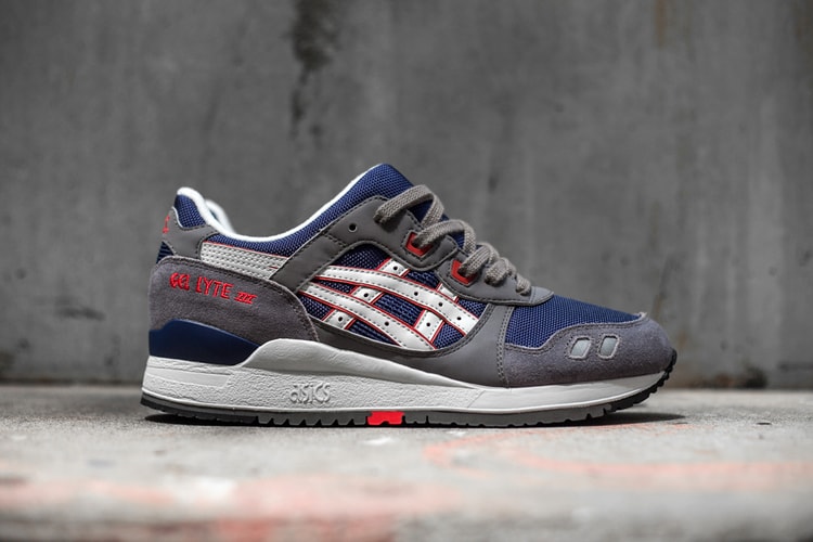 ASICS Gel-Lyte III Grey/Navy 配色