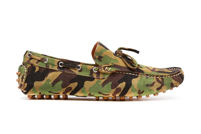 Del Toro Green Suede Camo Driver 迷彩鞋款