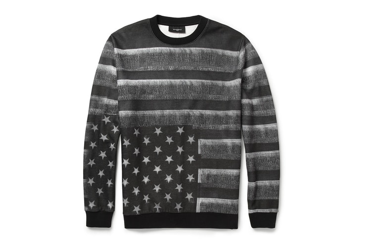 Givenchy Flag-Print Fleece-Back Jersey Sweatshirt 運動衫