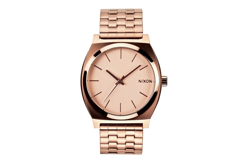 Nixon「Time Teller」玫瑰金腕錶