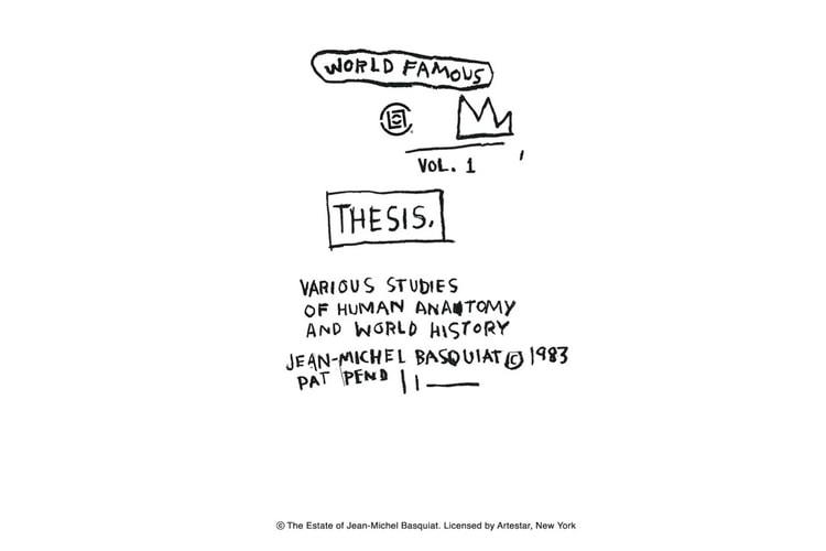 CLOT Thesis Vol. 1: CLOT x BASQUIAT Artist Capsule 藝術家合作企劃公佈