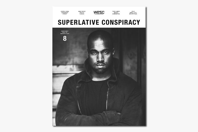 Kanye West 擔綱 WeSC 旗下刊物 《Superlative Conspiracy》 第八期封面人物