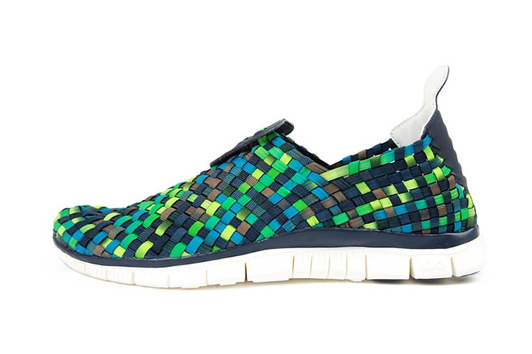 Nike Free Woven 4.0 Obsidian/Squadron Blue-Smoke-Poison Green 配色