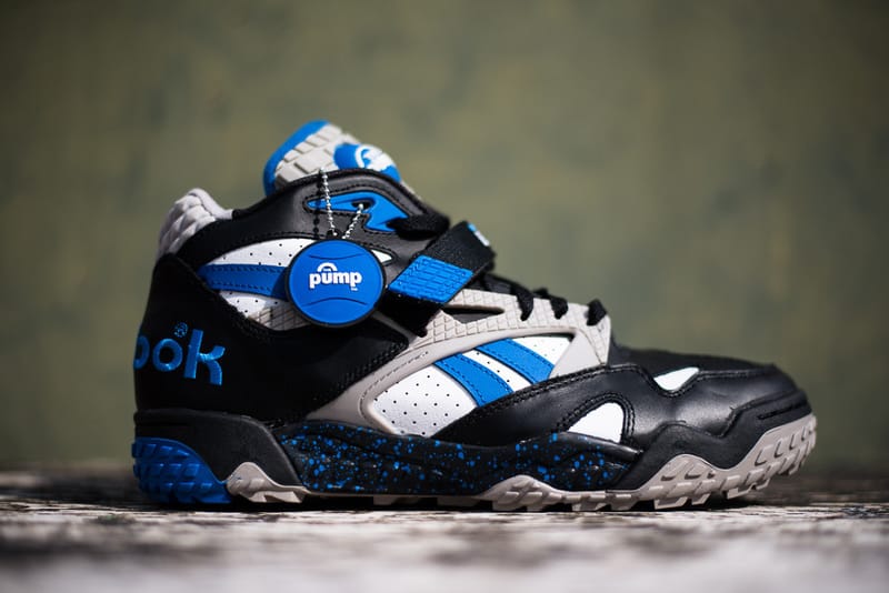Reebok Pump Paydirt Mid Black/Blue/White 配色