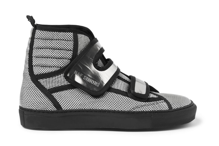 Raf Simons Woven Check High Top 高筒球鞋