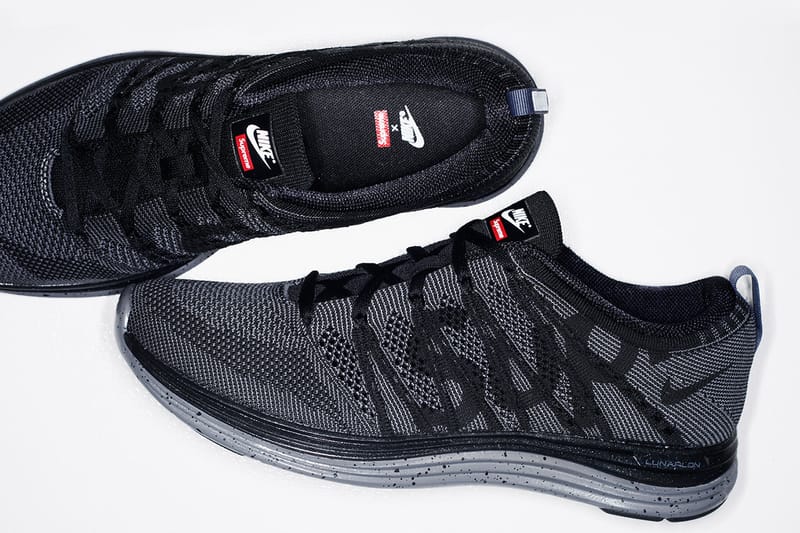Supreme x Nike Flyknit Lunar 1+ 聯名跑鞋