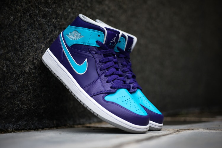 Air Jordan 1 Mid Purple/Gamma Blue 配色