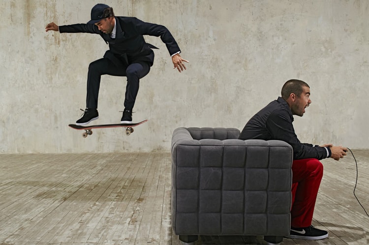 Eric Koston 爲《Esquire》拍攝「Flying Pizza」造型特輯幕後花絮