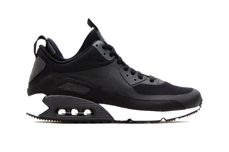 Nike Air Max 90 Sneakerboot Black/Dark Charcoal/White 配色