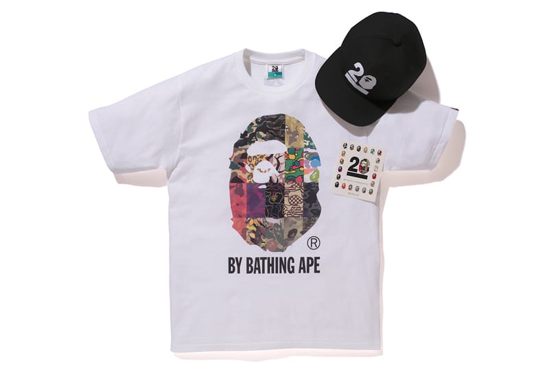 NOWHERE / A Bathing Ape 20 周年「BAPELAND CAMO」迷彩 T-Shirt 系列