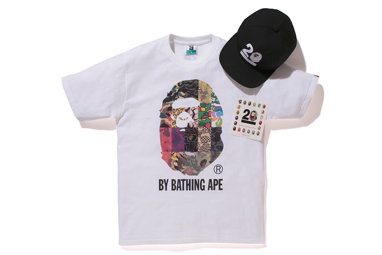 NOWHERE / A Bathing Ape 20 周年「BAPELAND CAMO」迷彩 T-Shirt 系列
