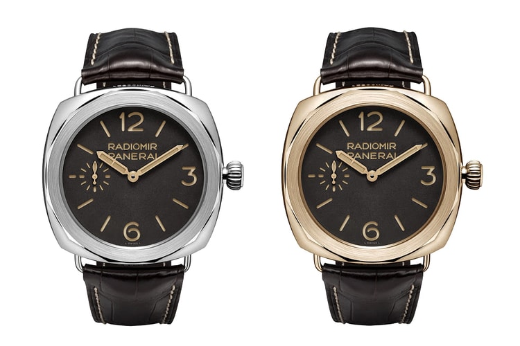 Panerai PAM 521 Radiomir Platino 和 PAM 522 Radiomir Oro Rosso 錶款
