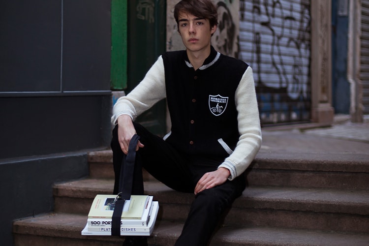 CLOT x Monsieur Lacenaire Teddy French Knitted Varsity Raiders Jacket 聯名限量夾克