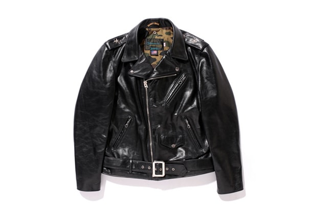 A Bathing Ape x Schott NYC One Star 騎士夾克