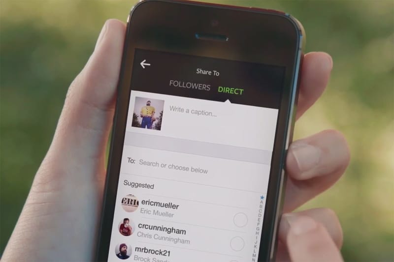 Instagram 全新版本支持「Instagram Direct」定向發送功能